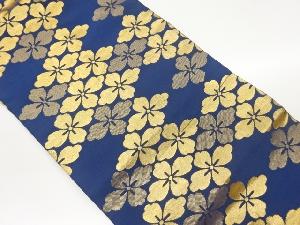 花葉模様織出し名古屋帯